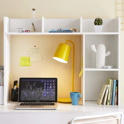 The Classic - White Desk Bookshelf by DormCo