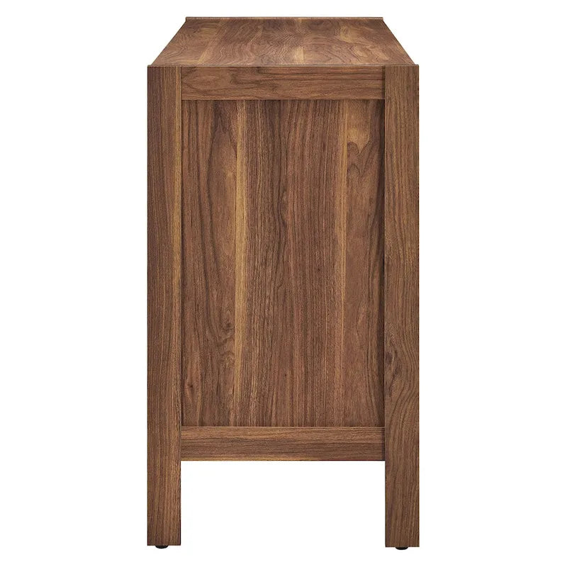 Capri 65 Wood Grain Sideboard Storage Cabinet