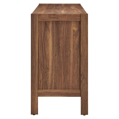 Capri 65 Wood Grain Sideboard Storage Cabinet