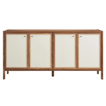 Capri 65 Wood Grain Sideboard Storage Cabinet