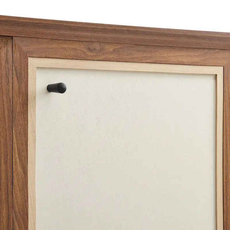 Capri 65 Wood Grain Sideboard Storage Cabinet