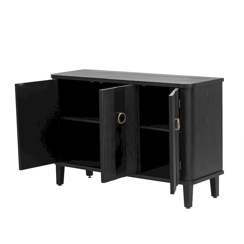 Simple Cabinet with Three Doors,Adjustable