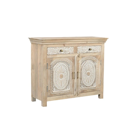 Clara 2-drawer 2-door Carved Solid Wood Sideboard