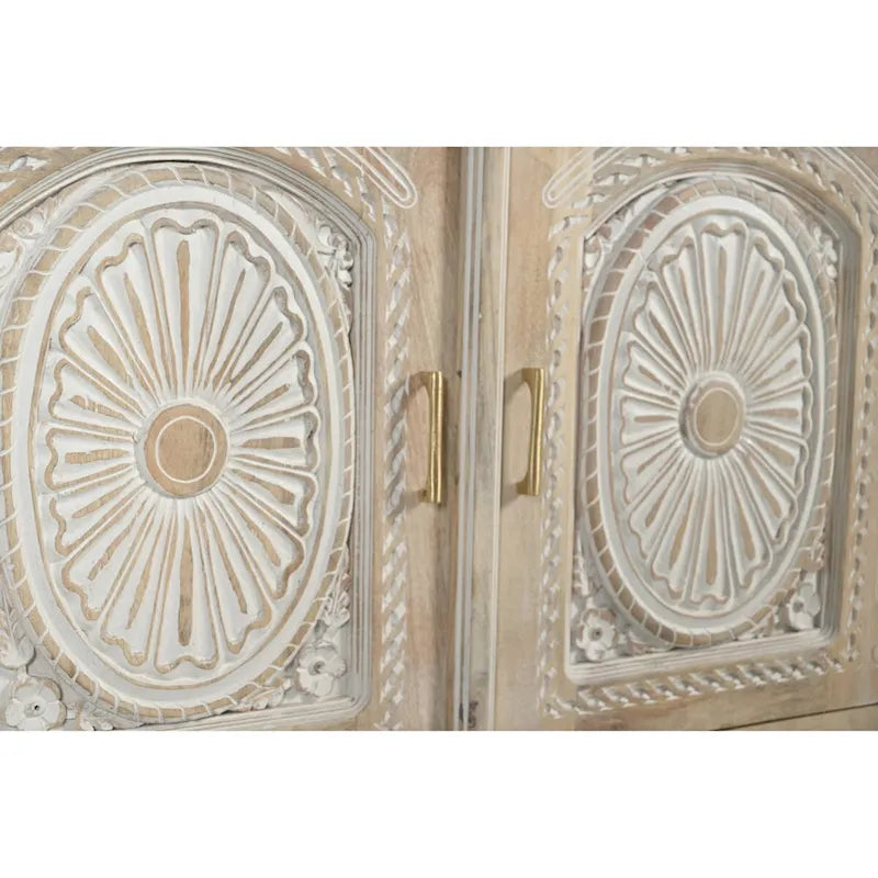Clara 2-drawer 2-door Carved Solid Wood Sideboard