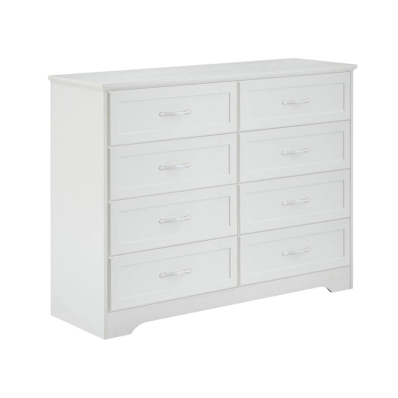 3 Drawer Bedroom Chest of Drawers with 8 Drawers Dresser,Clothes Organizer -Metal Pulls,47.6L x 15.7W x 36.7H