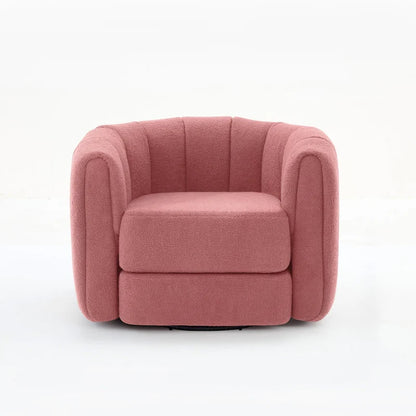 Swivel Teddy Accent Barrel Chair