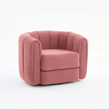 Swivel Teddy Accent Barrel Chair