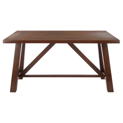 SAFAVIEH Laverna Brown Rectangle Dining Table - 57 W x 36 L x 30 H - 57Wx36Dx30H