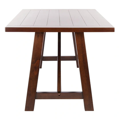 SAFAVIEH Laverna Brown Rectangle Dining Table - 57 W x 36 L x 30 H - 57Wx36Dx30H