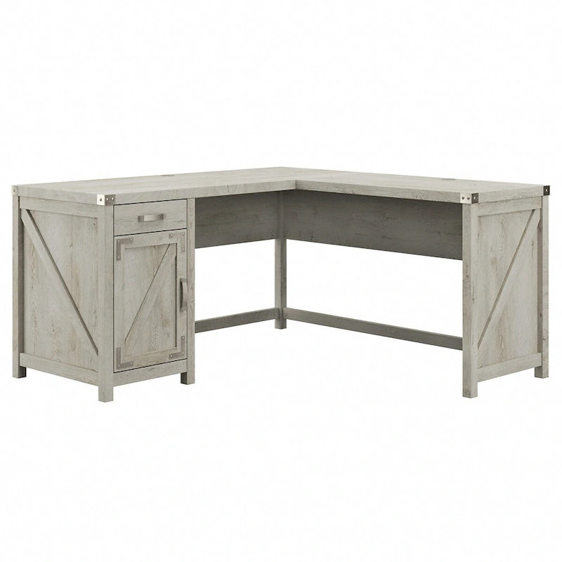 Knoxville 60W L Shaped Desk with Storage Cabinet by Bush Furniture
