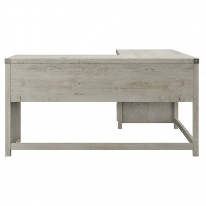 Knoxville 60W L Shaped Desk with Storage Cabinet by Bush Furniture
