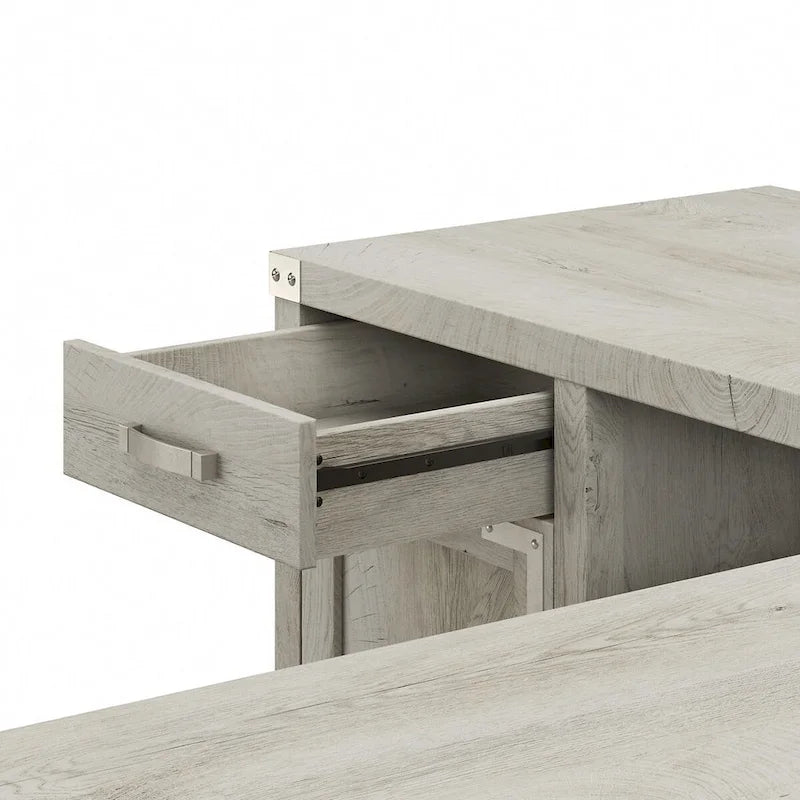 Knoxville 60W L Shaped Desk with Storage Cabinet by Bush Furniture