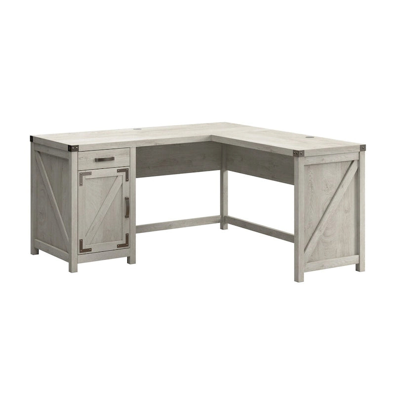 Knoxville 60W L Shaped Desk with Storage Cabinet by Bush Furniture