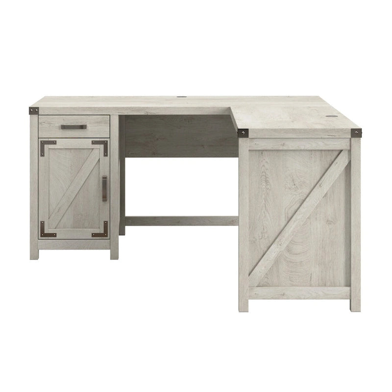 Knoxville 60W L Shaped Desk with Storage Cabinet by Bush Furniture