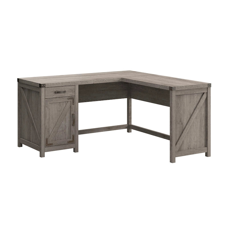 Knoxville 60W L Shaped Desk with Storage Cabinet by Bush Furniture