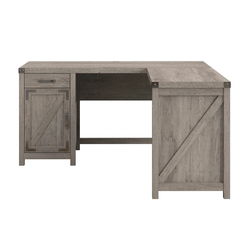 Knoxville 60W L Shaped Desk with Storage Cabinet by Bush Furniture